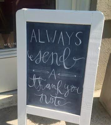 always send a thank you note