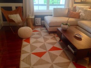 mid-century modern living room