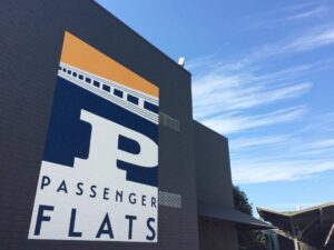 pASSENGER FLATS SIGN