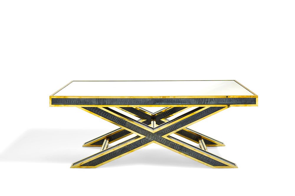 Anne Hepfer’s X base cocktail table
